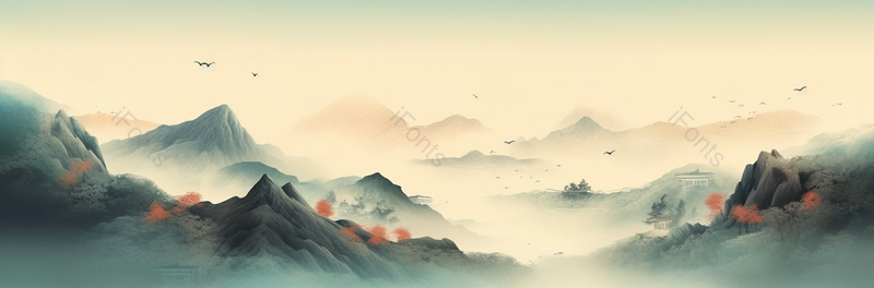 美好大好河山淡彩水墨画,中国风水墨山水画,插画/手绘图,插画/手绘图库,插画/手绘图下载,插画/手绘
